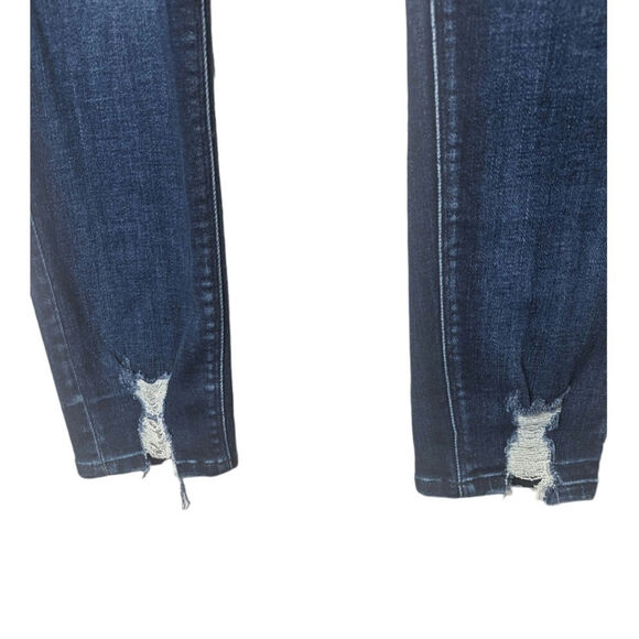 Kancan Curvy Sophia High Rise skinny button fly blue jeans distressed size 3XL - Picture 9 of 11